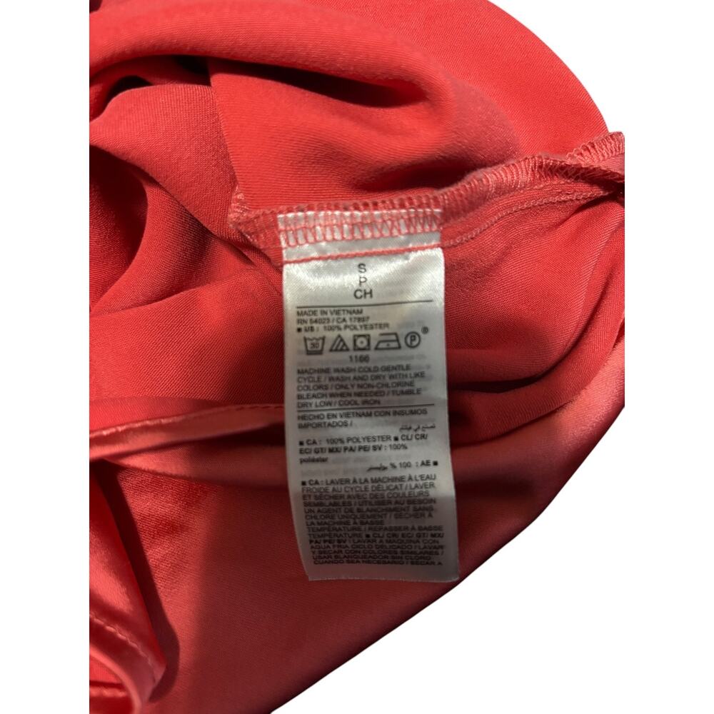 Old Navy Orange Satin Midi Skirt Size S - Picture 4 of 4